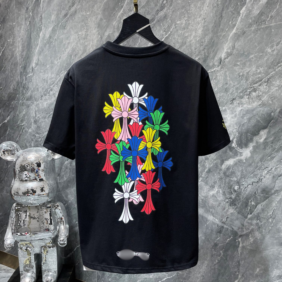 Multicolor Crosses Black T-Shirt™