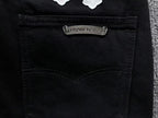 White & Yellow Cross Patch Black Denim Jeans™