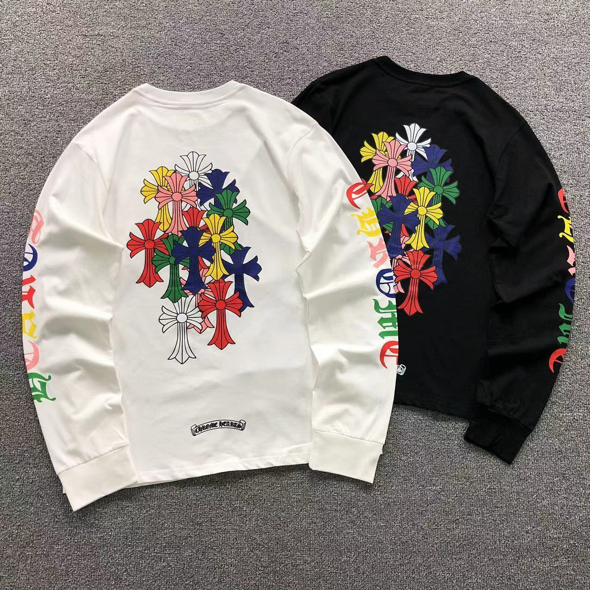 Stacked Multicolor Crosses Longsleeve™