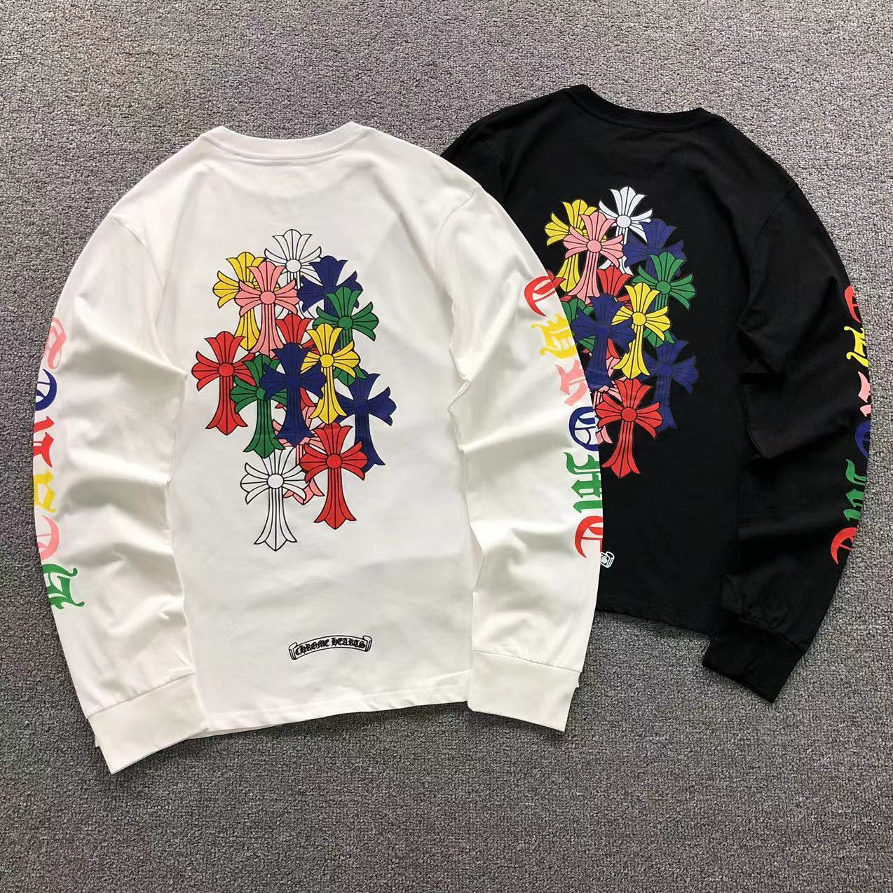 Stacked Multicolor Crosses Longsleeve™