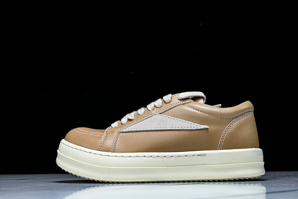 Vintage Low "Caramel Milk" Leather Sneakers