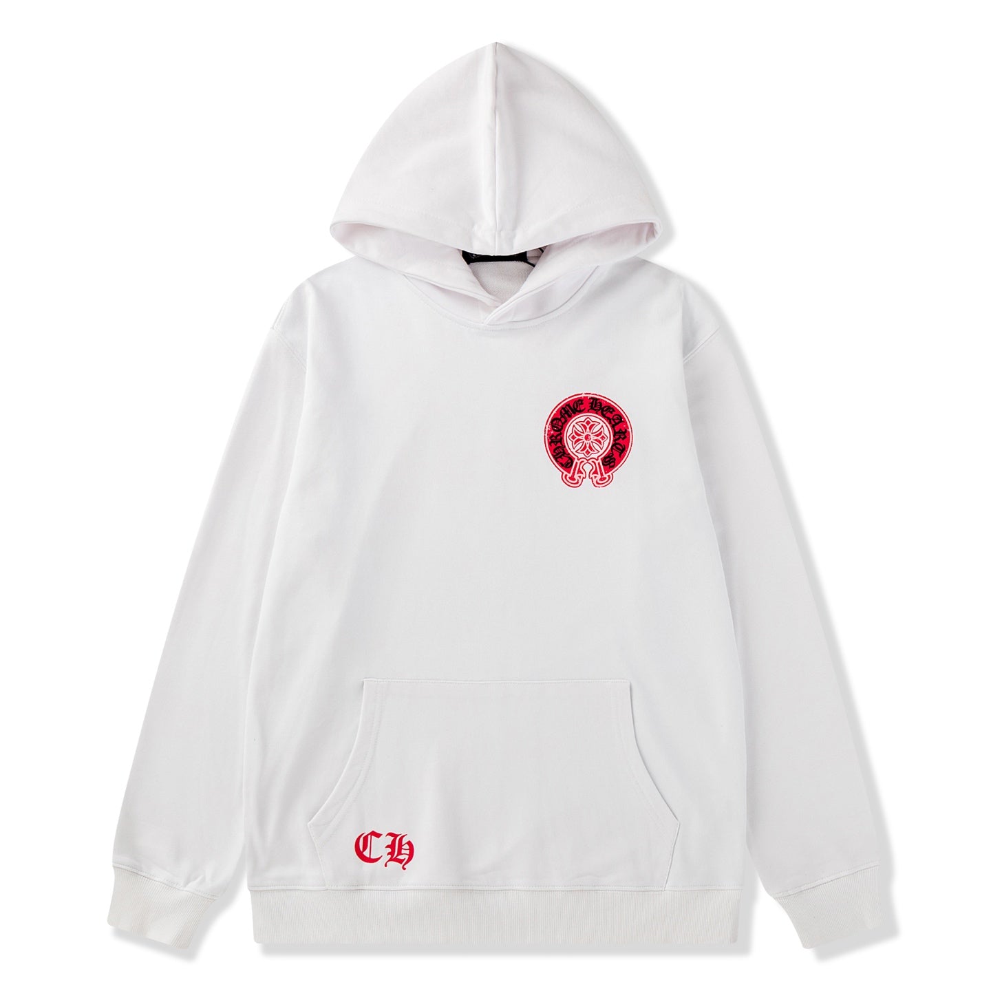 Red Horse Shoe Logo White Hoodie™