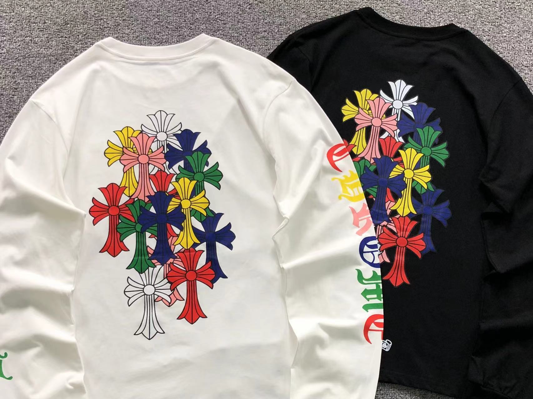 Stacked Multicolor Crosses Longsleeve™