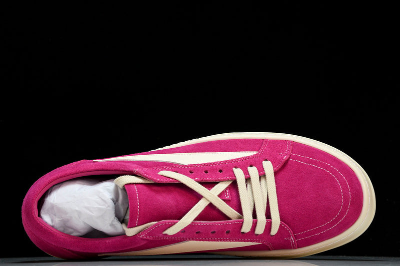 EDFU Vintage Sneaks "Velour Suede Hot Pink Milk White"