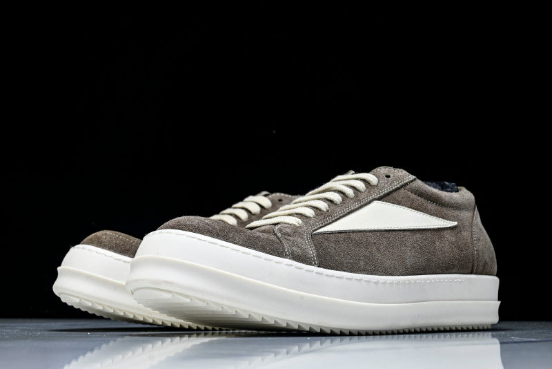 Vintage Low "Grey Dust Milk" Suede Sneakers
