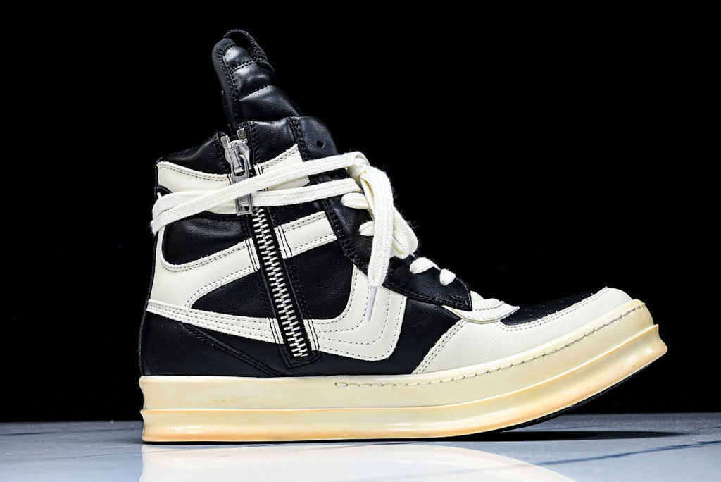 High Top Geobasket Black & White Dunk Shoes