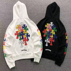 Stacked Multicolor Crosses Full Zip Hoodie™