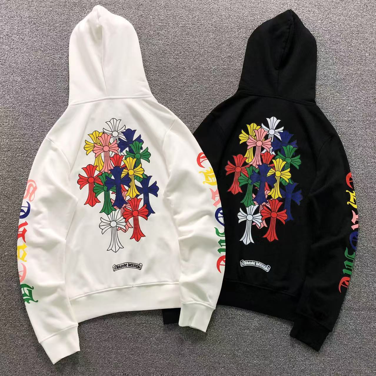 Stacked Multicolor Crosses Full Zip Hoodie™