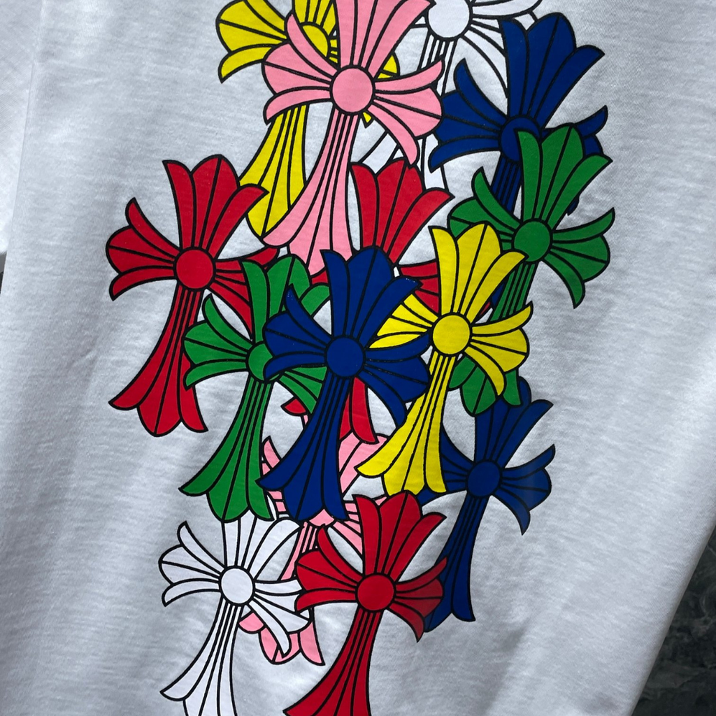 Multicolor Crosses White T-Shirt™