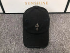 Metallic Cross Torn Fabric Baseball Cap™