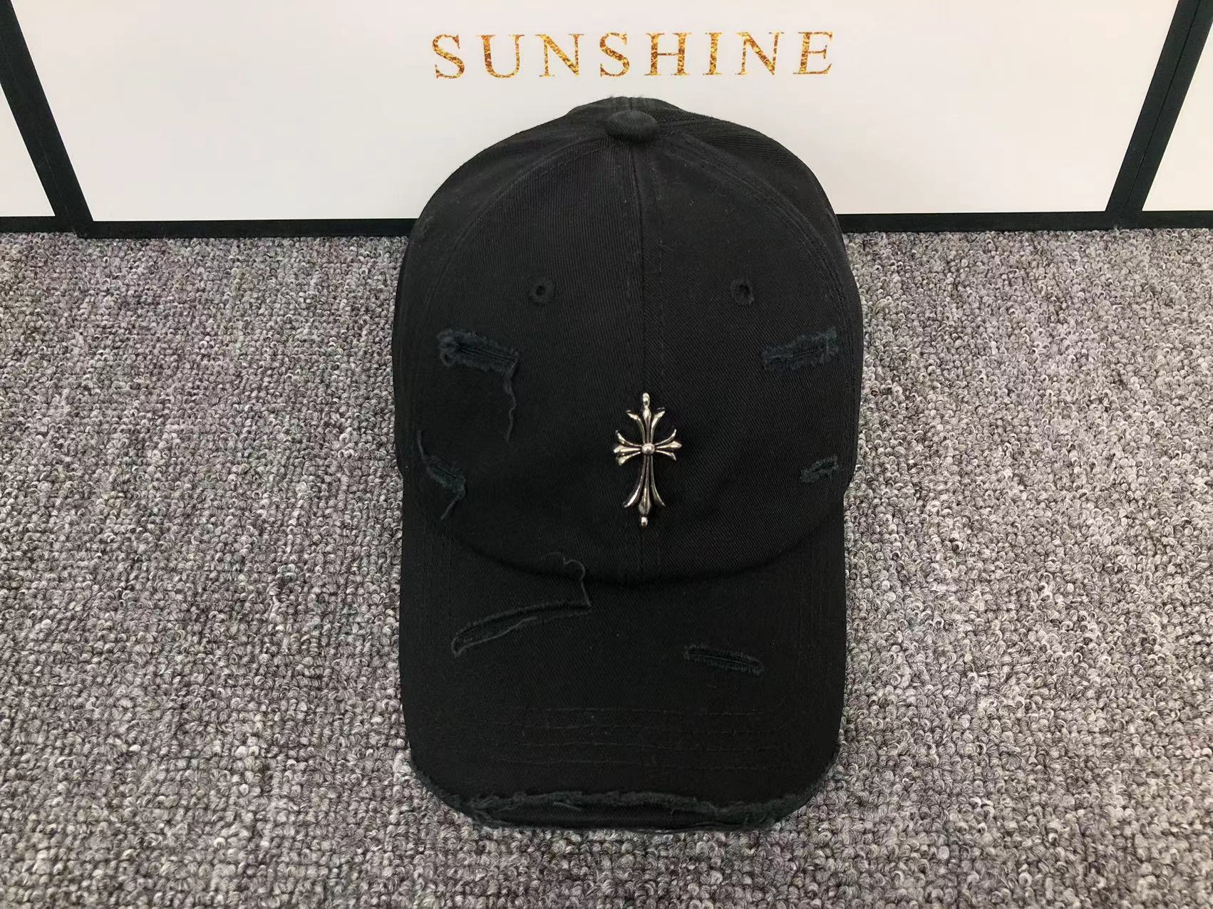 Metallic Cross Torn Fabric Baseball Cap™