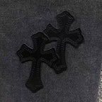 Black Cross Patch Dark Grey Jeans™