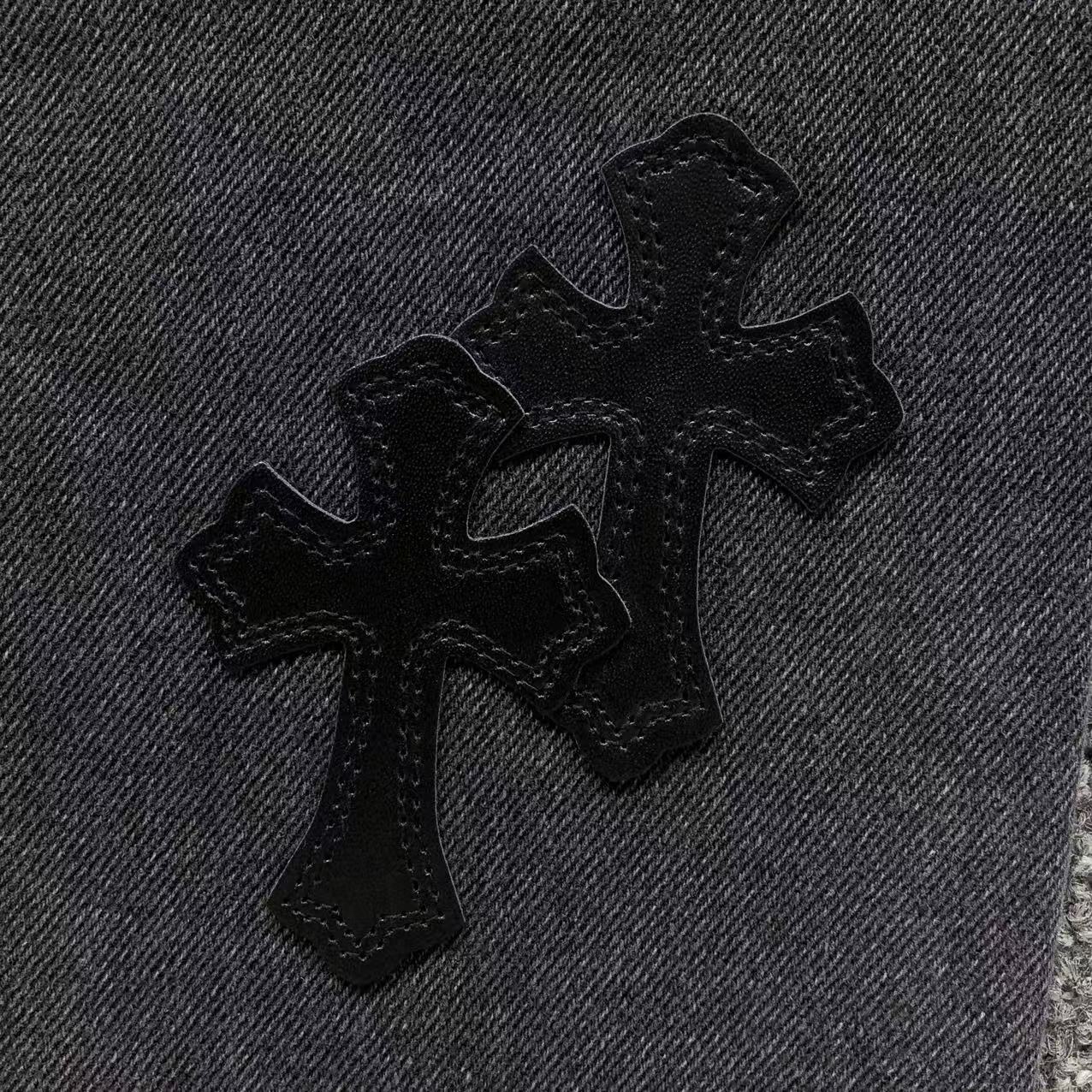Black Cross Patch Dark Grey Jeans™