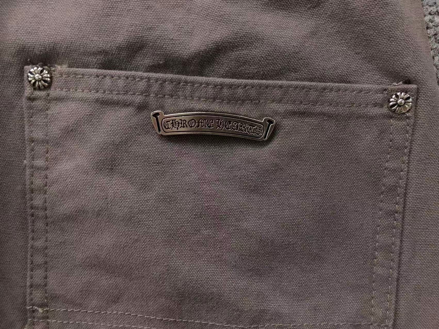 Black & White Cross Patch Brown Carpenter Pants™