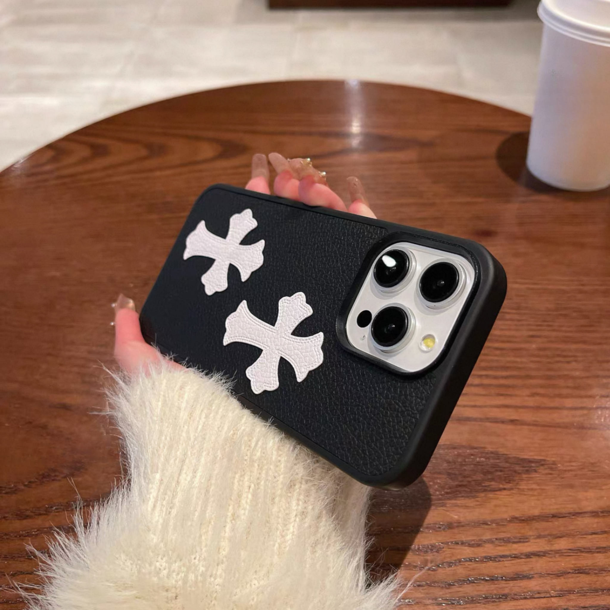 Double Cross Leather Phone Case™
