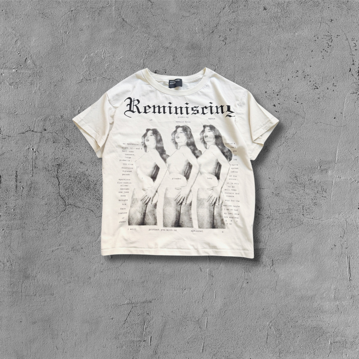 ER* Reminiscing Triple Portrait White T-Shirt™