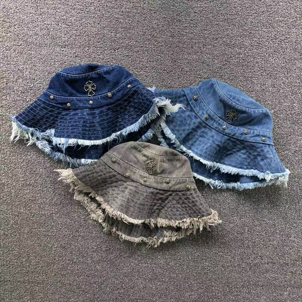 Torn Edge Denim Fisherman Hat™