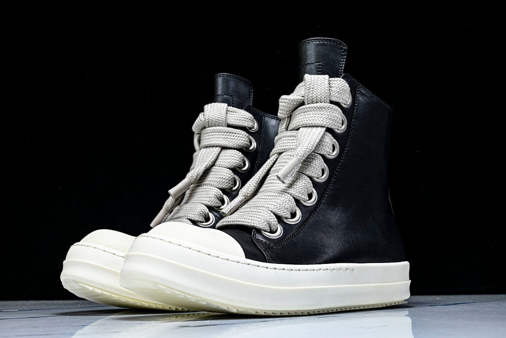 Jumbo Laced High "Black Milk Leather"