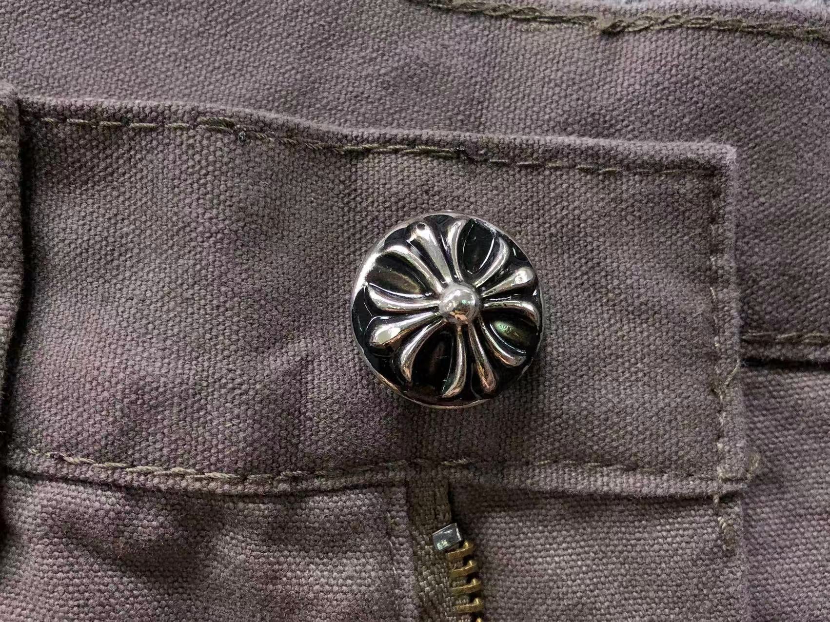 Black & White Cross Patch Brown Carpenter Pants™
