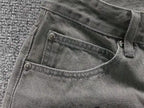 Purple & Black Cross Patch Mixed Graphic Grey Denim Jeans™