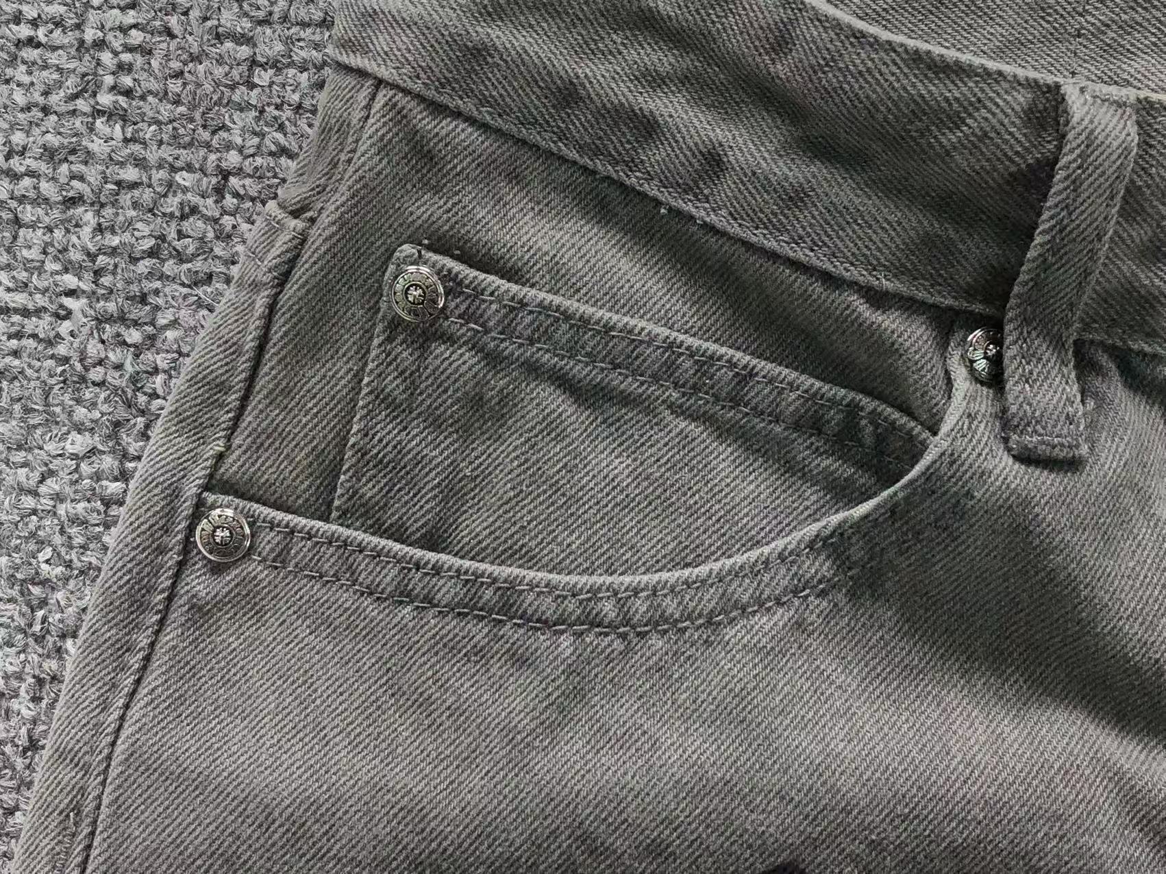 Purple & Black Cross Patch Mixed Graphic Denim Jeans™