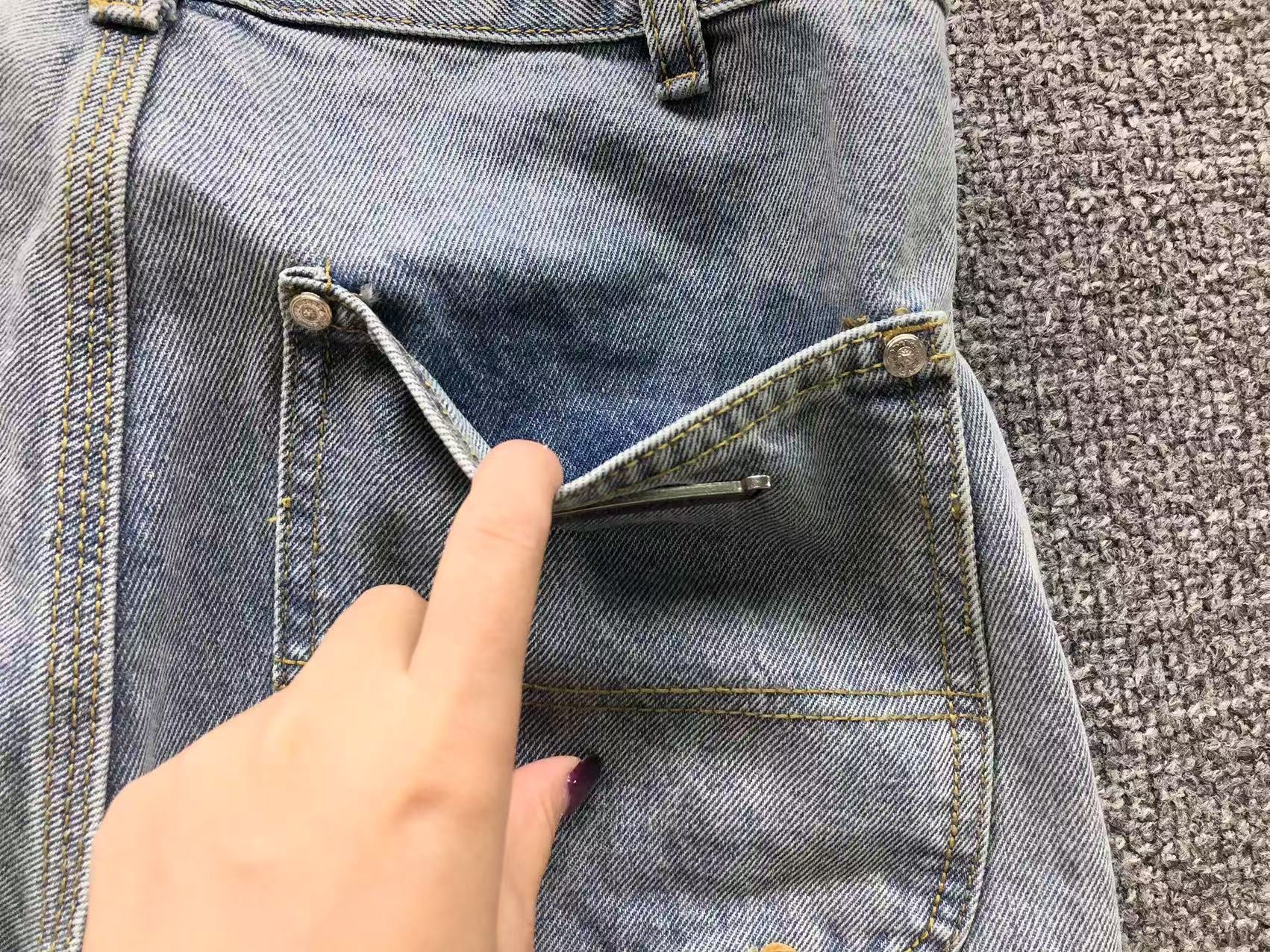 Pink White & Leopard Cross Patch Denim Jorts™