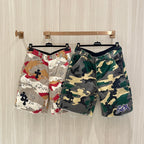 Black Cross Patch S*X Camo Shorts™