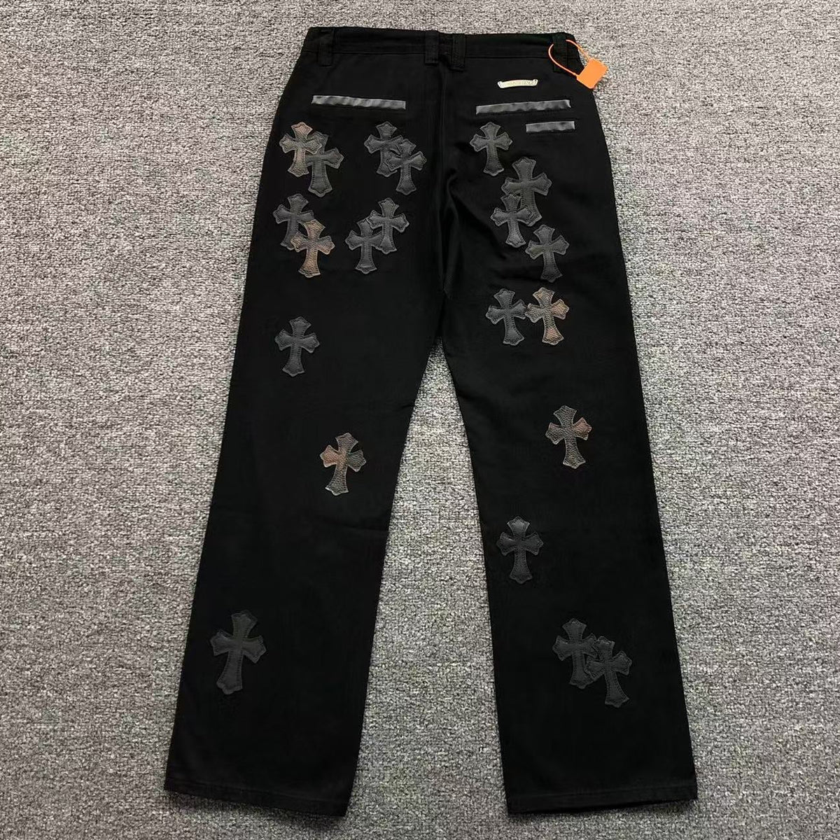 Rusty Black Cross Patch Black Denim Jeans™