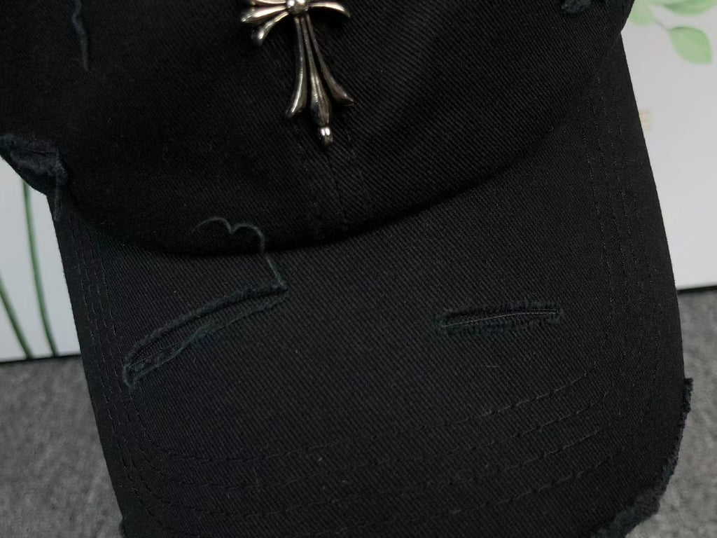 Metallic Cross Torn Fabric Baseball Cap™