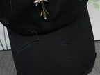 Metallic Cross Torn Fabric Baseball Cap™