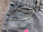 Pink Cross Patch Light Denim Jeans™
