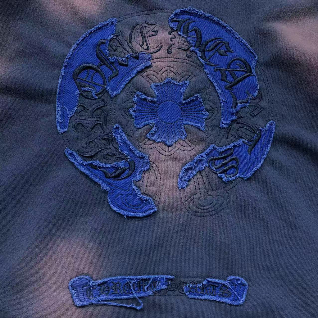 Washed Torn Embroidery Hoodie™