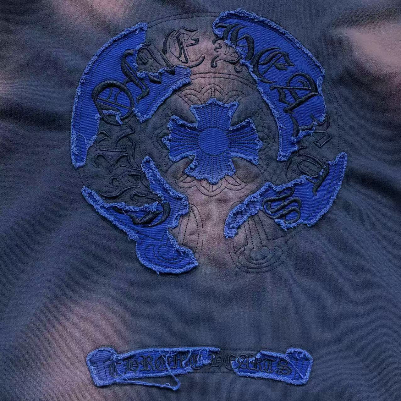 Washed Torn Embroidery Hoodie™