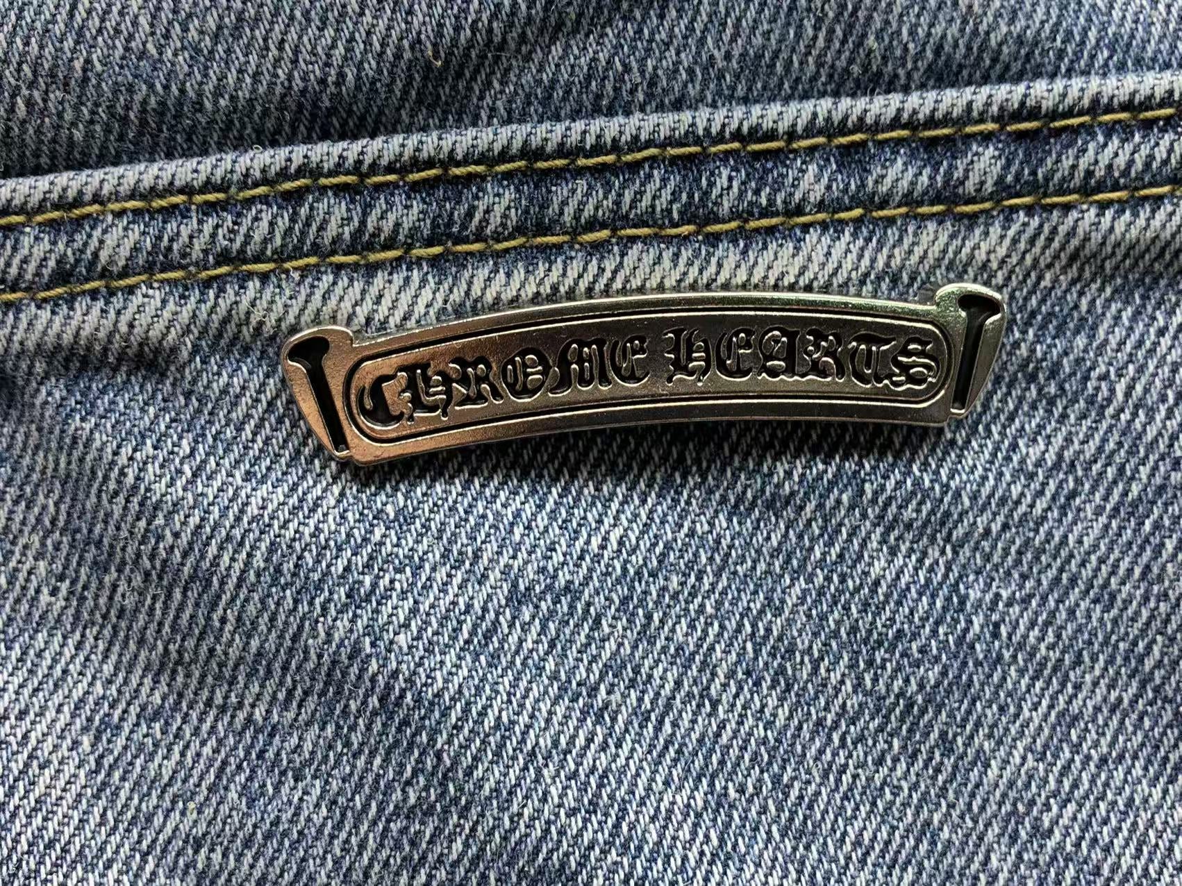 Pink Cross Patch Light Denim Jeans™