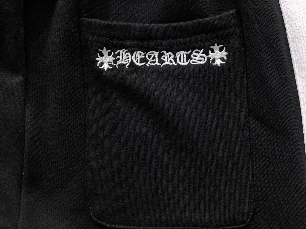 Horseshoe Logo White Stripe Black Sweatpants™