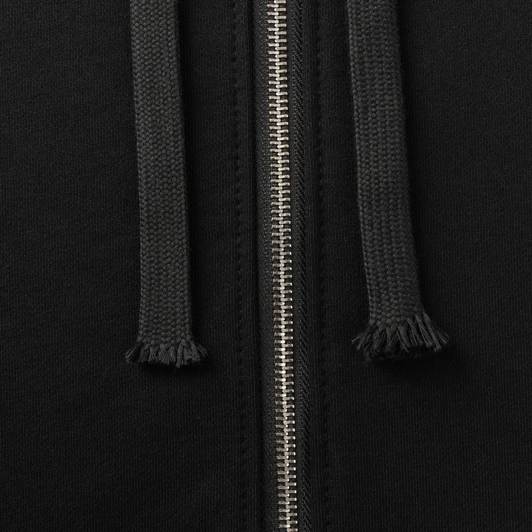 Big Cross Logo Black Full Zip Hoodie™