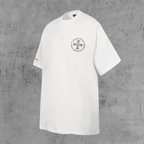 Red Ornate Cross Black T-Shirt™