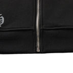 Big Cross Logo Black Full Zip Hoodie™