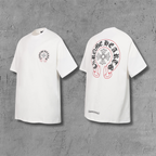 Red Outline Horseshoe White T-Shirt™
