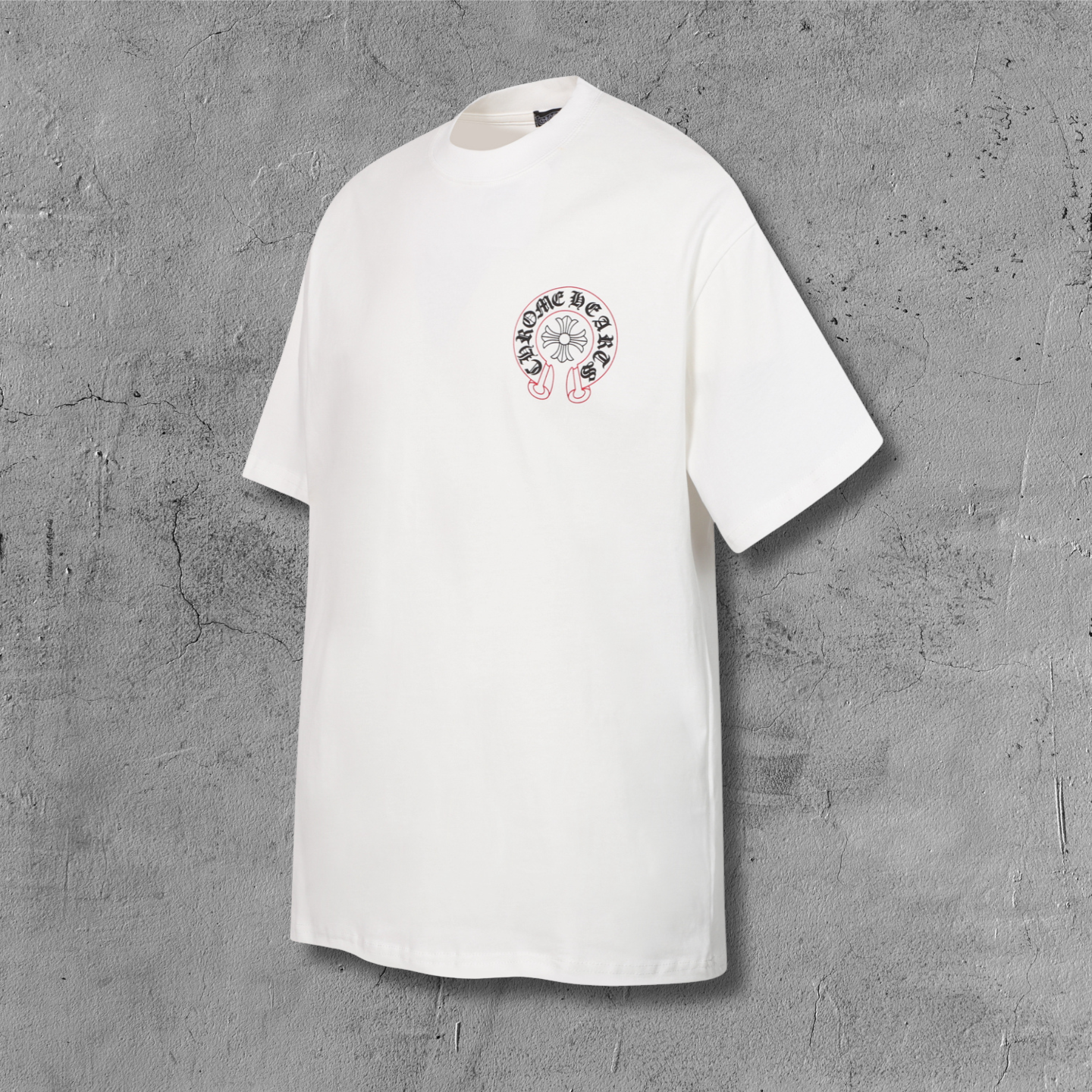 Red Outline Horseshoe White T-Shirt™