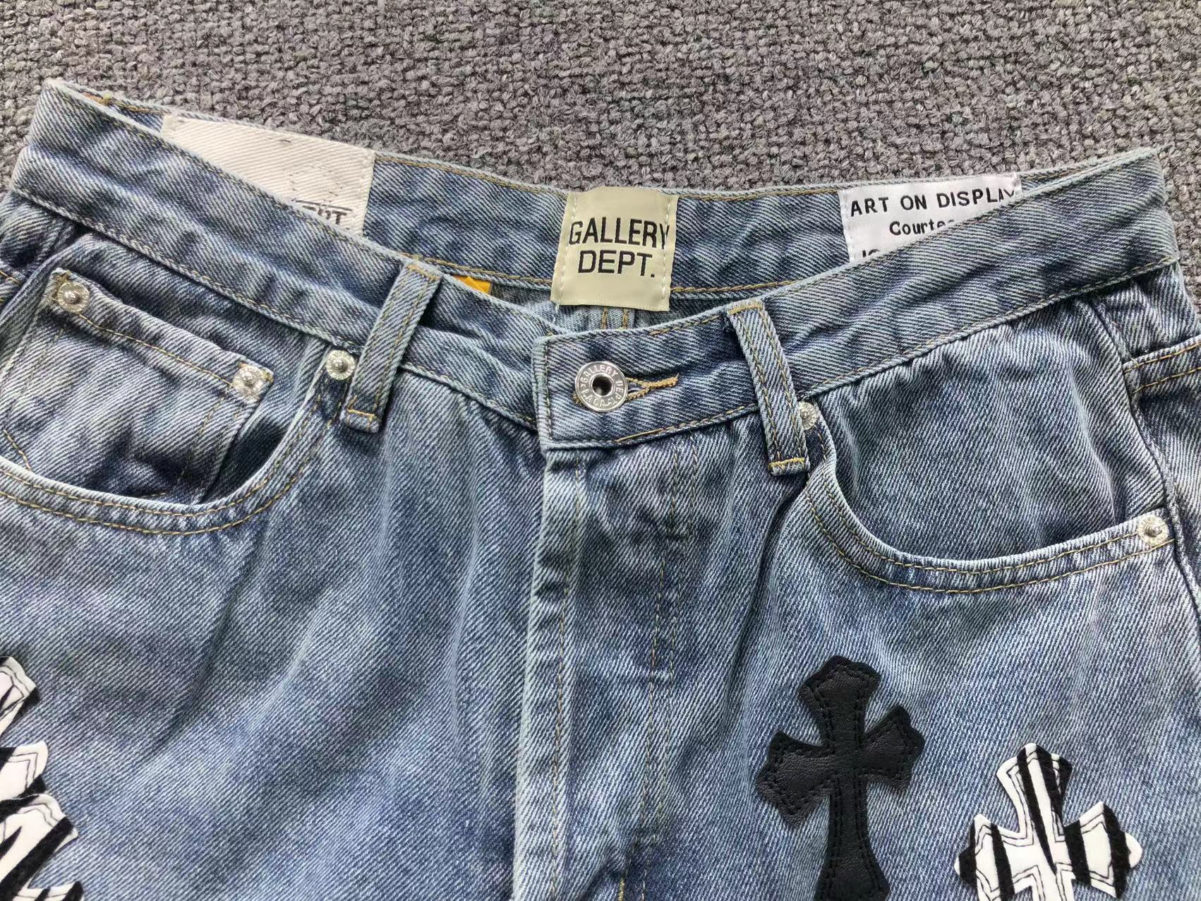 Black & Zebra Cross Patch Denim Jeans™