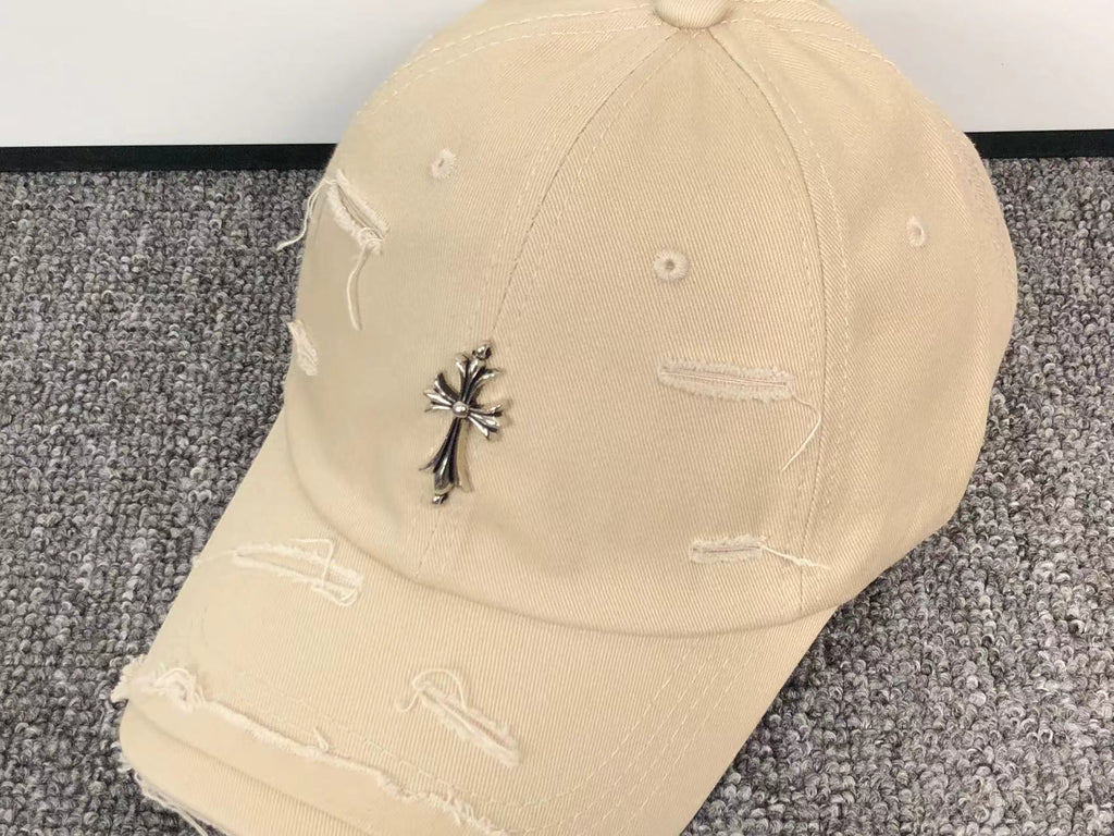 Metallic Cross Torn Fabric Baseball Cap™
