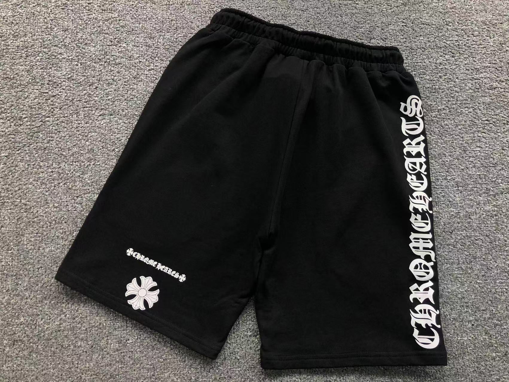 Cross Symbol Black Sweatshorts™