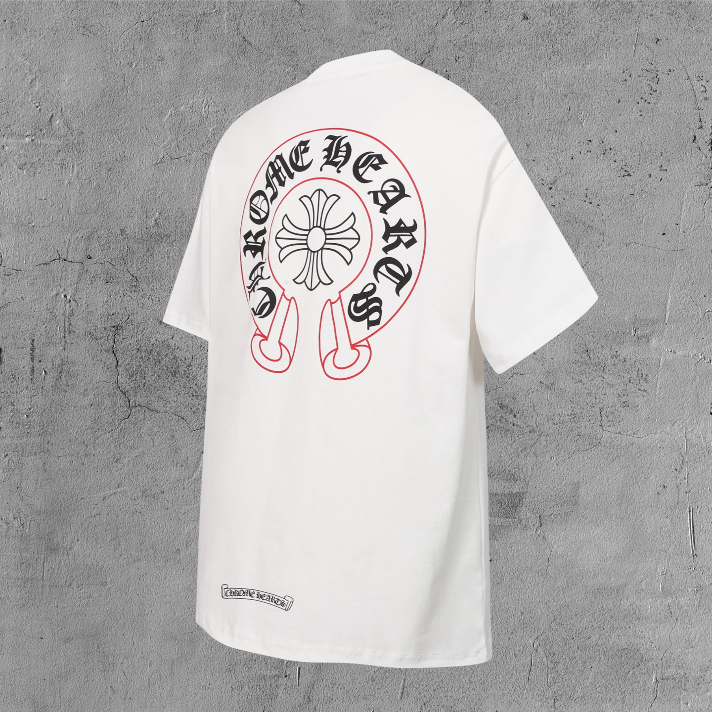 Red Outline Horseshoe White T-Shirt™