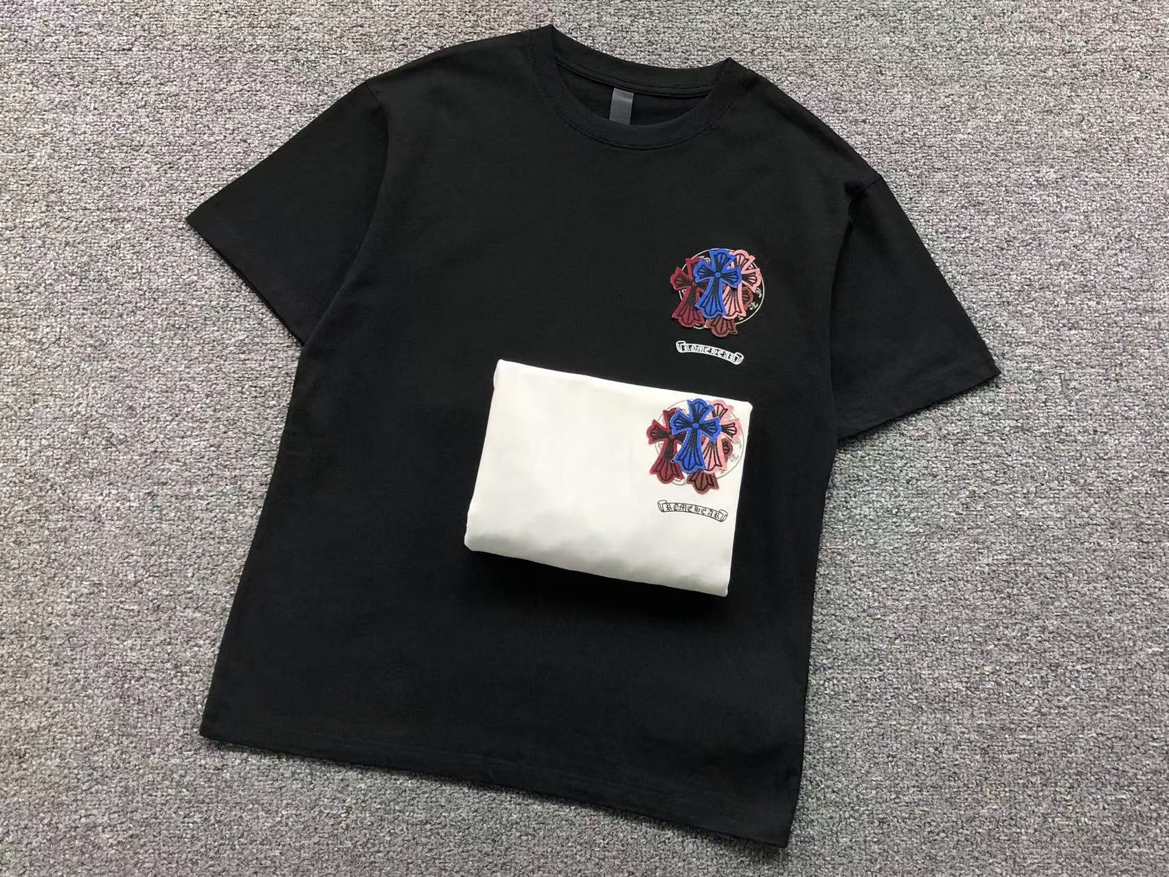 Multicolor Leather Cross Patch T-Shirt™