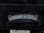 Pink & Checkered Cross Patch Black Denim Jeans™