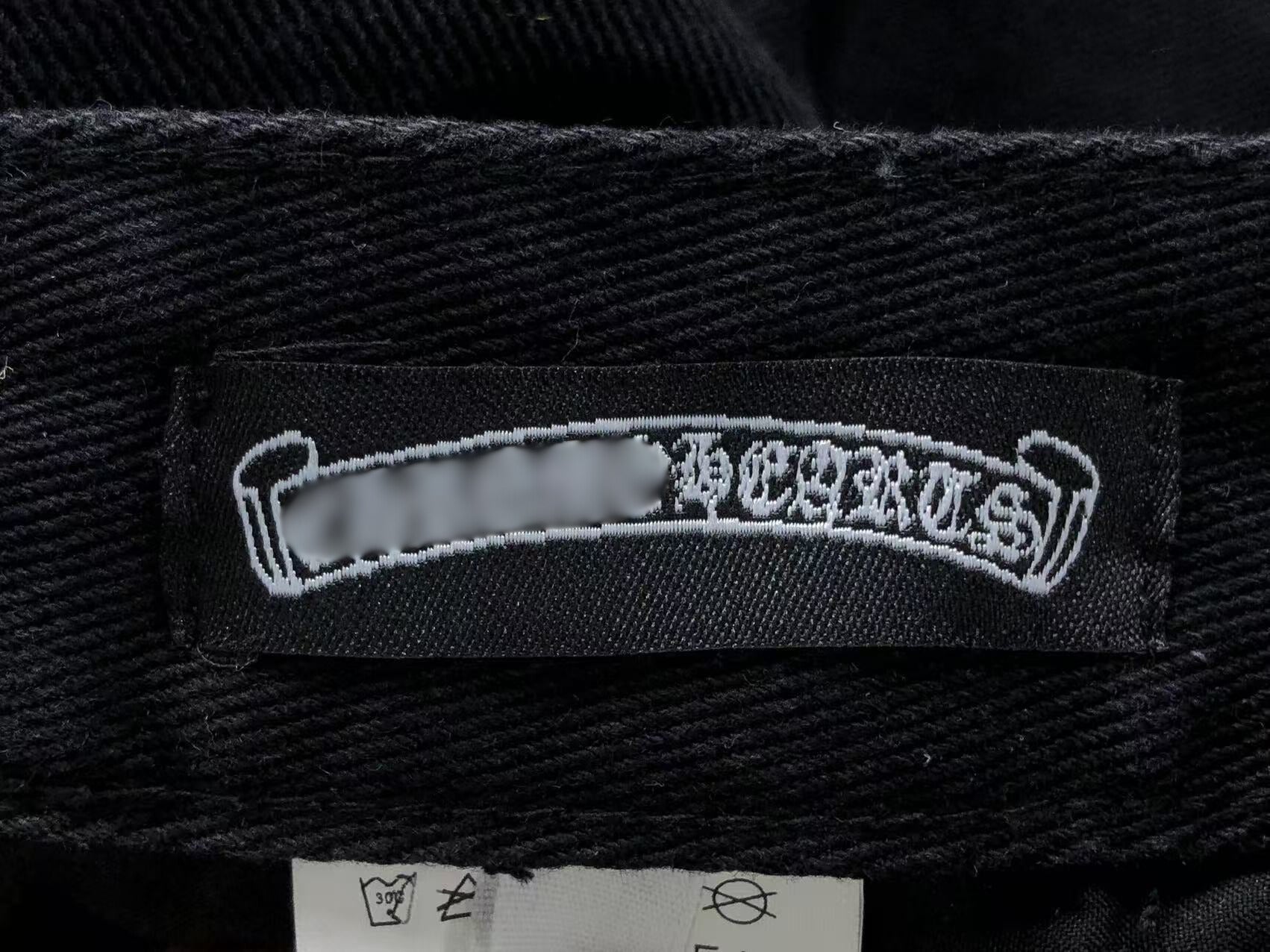 Pink & Checkered Cross Patch Black Denim Jeans™
