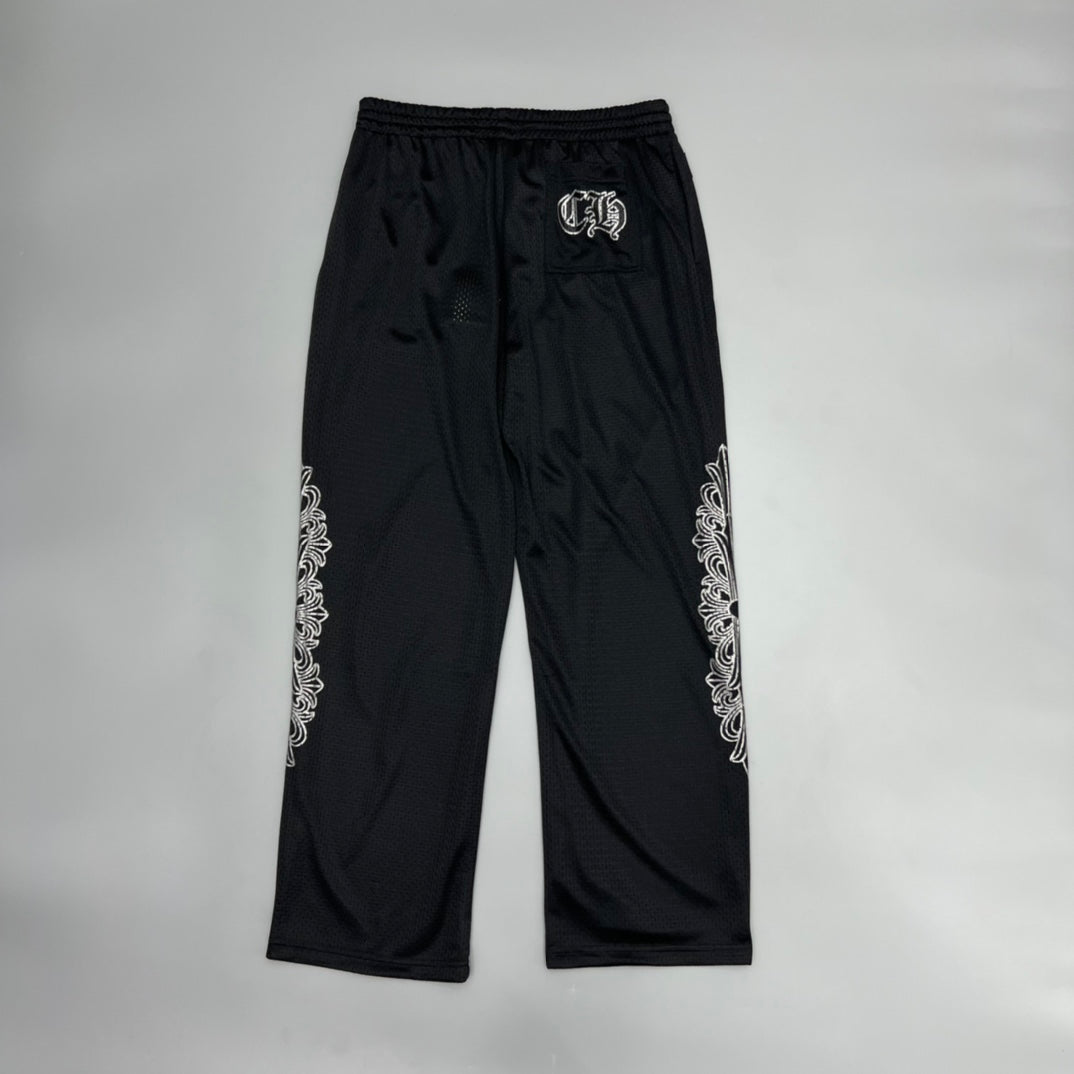 Black Mesh Sweatpants™