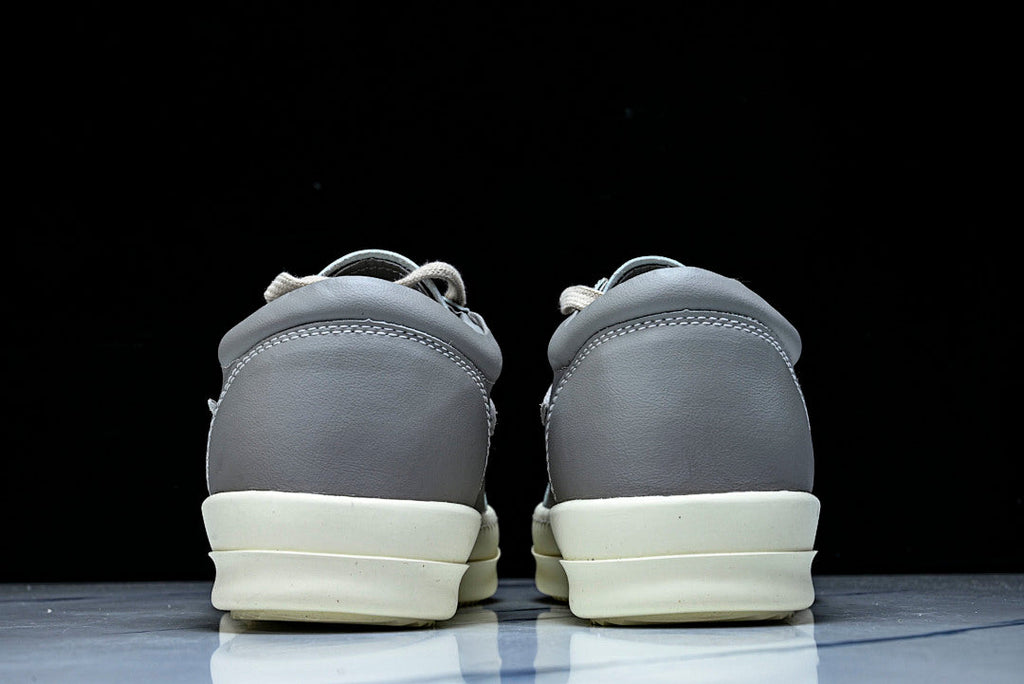 Vintage Low "Celadon Milk" Leather Sneakers