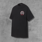 Red Outline Horseshoe Black T-Shirt™